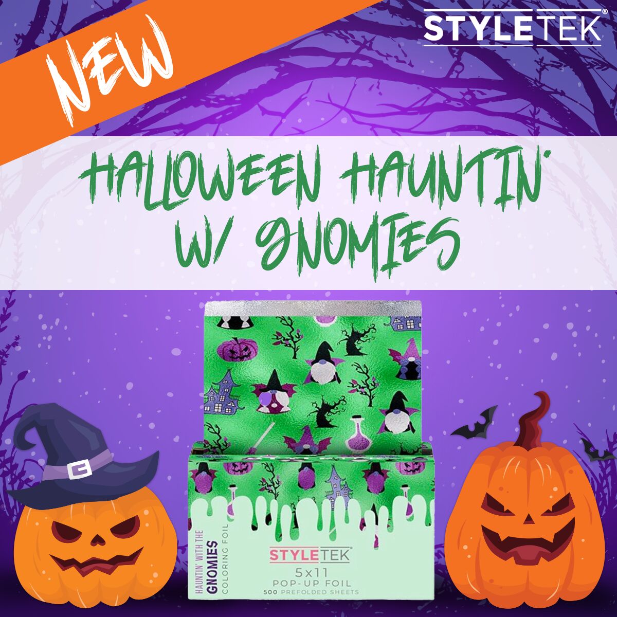 StyleTek 5x11 Pop-Up Foils Hauntin' With the G'Nomies – PinkPro